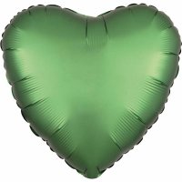 Folienballon Herz D43cm Satin Luxe Emerald