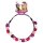 Haarband mit Blumen 4-farbig