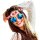 Haarband mit Blumen 4-farbig