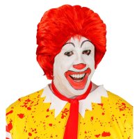 Perücke Clown Ronald rot