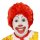 Perücke Clown Ronald rot