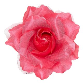 Haarspange rosa Rose