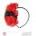 Haarreif Rosen schwarz/rot mit Glitzer