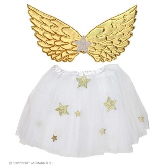 Kinderkostüm Engel Tutu & Flügel