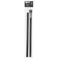 Totenkopfstab 105 cm zerlegbar schwarz/silber
