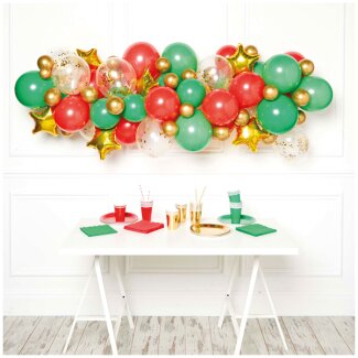 Ballongirlande Weihnachten 4m 60teilig