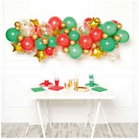 Ballongirlande Weihnachten 4m 60teilig