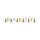 Puschelgirlande Party 304cm gold/silber