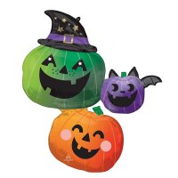 Folienballon Fun & Spooky Kürbis 73cmx83cm