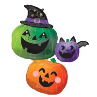 Folienballon Fun & Spooky Kürbis 73cmx83cm