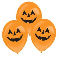Luftballons LED Kürbis 27,5cm 4er
