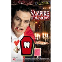 Vampirzähne weiß 2 Stück