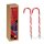 Idena 5 LED Zuckerstangen 38cm 40 LED rot 6h Timer