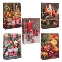 Idena Geschenktasche WH matt 16x11x6cm FSC-Mix