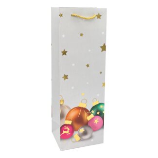 Idena Flaschentasche WH Balls 12x36x9cm FSC-Mix
