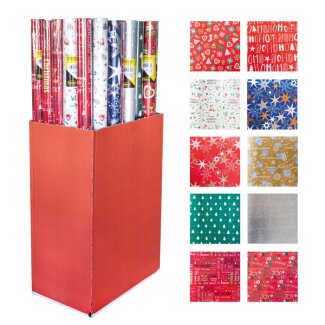 Idena WH Geschenkpapier 2m x 70cm, sortiert