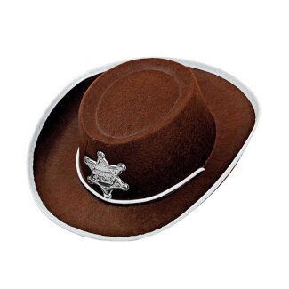 Cowboyhut braun aus Filz