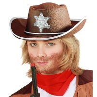 Cowboyhut braun aus Filz