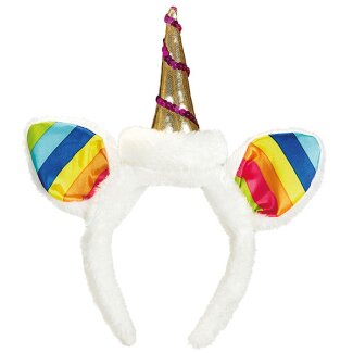 Haarreif Regenbogen-Einhorn