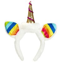 Haarreif Regenbogen-Einhorn