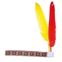 Indianerhaarband mit 2 Federn