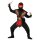 Kinderkostüm Kombat Ninja Set 12teilig rot Gr.116