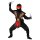 Kinderkostüm Kombat Ninja Set 12teilig rot Gr.116