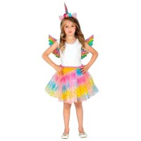 Kostüm Einhorn Tutu Flügel Haarreif