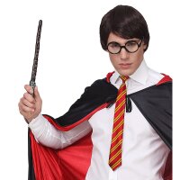 Kostümset Zauberlehrling Brille, Krawatte, Stab