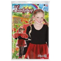 Marienkäfer Set 3-teilig Tutu, Flügel & Haarreif