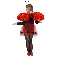 Marienkäfer Set 3-teilig Tutu, Flügel & Haarreif