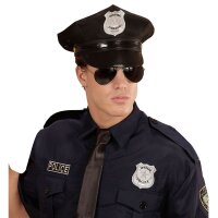 Polizei-Set - Mütze, Sonnenbrille & Dienstmarke