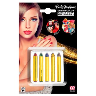Schminkstifte Glitter 5 Stück