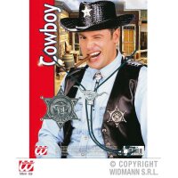 Cowboy-Set 2-teilig Stern & Kordelkrawatte