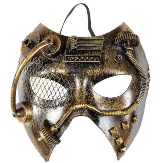 Steampunk Maske kupfer