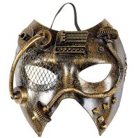 Steampunk Maske kupfer