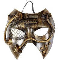 Steampunk Maske kupfer