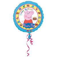 Folienballon Peppa Pig Happy Birthday D43cm