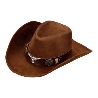 Cowboyhut Dallas Wildlederoptik