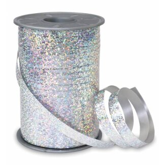 PRÄSENT Ringelband Holly Holograpic silber 10mmx200m