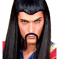 Schnurrbart Chinese schwarz