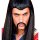 Schnurrbart Chinese schwarz