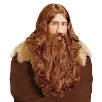 Perücke Wikinger DE Luxe Mit Bart