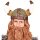 Wikingerhelm mit Fell in Lederoptik