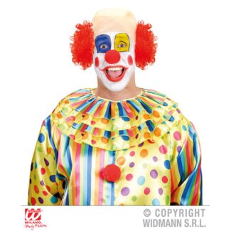 Luxuskappe für Clown mit roten lockigen Haaren