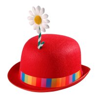 Clown Melone rot mit Blume