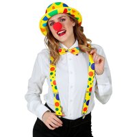 Accessoires Clown Hosenträger Fliege Nase