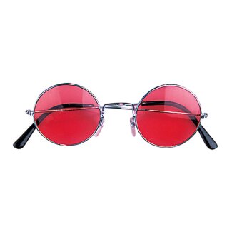 Brille rote Gläser Einheitsgröße