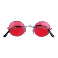 Brille rote Gläser Einheitsgröße