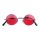 Brille rote Gläser Einheitsgröße
